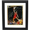 Image 1 : Dennis Rodman Signed Chicago Bulls 16X20 Photo Vs Magic Johnson Custom Framed