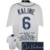 Image 1 : Al Kaline Signed Detroit Tigers White Throwback Prostyle Jersey W/ Embroidered Stats