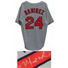 Image 1 : Manny Ramirez Signed Grey Custom Baseball Jersey