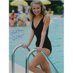 Cindy Morgan Signed Caddyshack In Black Bathing Suit 16X20 Photo W/Love Lacey