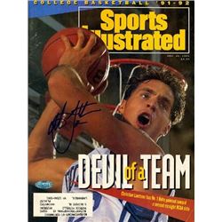 Christian Laettner Signed Duke Blue Devils Sports Illustrated Full Magazine 11/25/91- Steiner Hologr