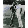 Image 1 : Chevy Chase & Cindy Morgan Dual-Signed Caddyshack B&W 16X20 Photo W/Lacey Underall