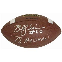 Billy Sims Signed Wilson NCAA Full Size Football W/78 Heisman