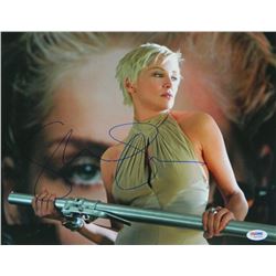 Sharon Stone Signed Catwoman Laurel Hedare Pose 11X14 Photo