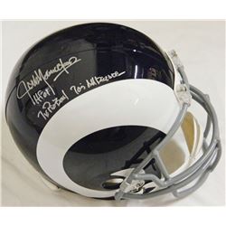 Jack Youngblood Signed LA Rams White Throwback Riddell Full-Size Replica Helmet W/3 Stats