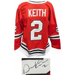 Duncan Keith Signed Red Custom Hockey Jersey