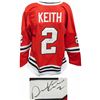 Image 1 : Duncan Keith Signed Red Custom Hockey Jersey