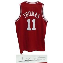 Isiah Thomas Signed Indiana Hoosiers Red Custom Jersey