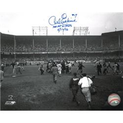 Carl Erskine Signed Brooklyn Dodgers 8X10 Vintage B&W Photo No Hit Giants 5/12/56