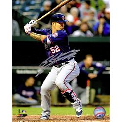 Byung Ho Park Signed Minnesota Twins Batting Action 8X10 Photo