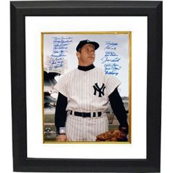 New York Yankees Signed Color 16X20 Photo Custom Framed Mickey Mantle Teammates W/ 17 Signatures