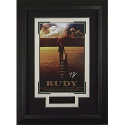 Rudy 22X30 Masterprint Poster Custom Black Framed W/ Sean Astin (Movie/Entertainment/Photo)(Rudy Rue