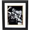 Image 1 : Larry Bird Signed Boston Celtics 8X10 B&W Cigar Celebration Photo W/Auerbach Custom Framed- Bird Hol