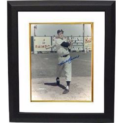 Hank Bauer Signed New York Yankees Color 8X10 Photo Custom Framed (Deceased)