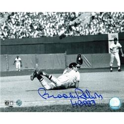 Brooks Robinson Signed Baltimore Orioles B&W 8X10 Photo HOF 83 (Diving Catch)
