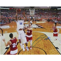 Jahlil Okafor Signed Duke 2015 NCAA Title Game Lay Up 16X20 Photo