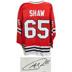 Andrew Shaw Signed Red Custom Jersey