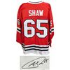 Image 1 : Andrew Shaw Signed Red Custom Jersey