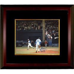 Al Downing Signed Los Angeles Dodgers 8X10 Photo Custom Framed (Hank Aaron) Dual HR #715 4/8/74