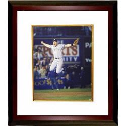 Scott Brosius Signed New York Yankees 16X20 Photo Custom Framed 98 WS MVP Jumping