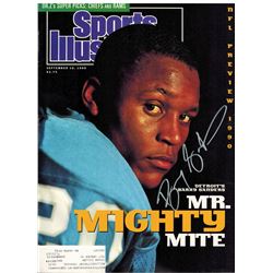 Barry Sanders Signed Lions "Mr. Mighty Mite" Sports Illusrated 9/10/90 Original Magazine