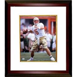 Chris Weinke Signed Florida State 16X20 Photo 1999 National Champs 2000 Heisman Custom Framed- PSA H