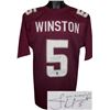 Image 1 : Jameis Winston Signed Florida State Seminoles Garnet Custom Jersey- Winston Hologram (Heisman)