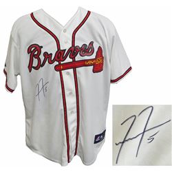 Freddie Freeman Signed Atlanta Braves White Majestic Replica Jersey