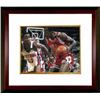 Image 1 : Craig Hodges Signed Chicago Bulls 8X10 Photo Custom Framed Vs Detroit Pistons (3X 3 Point Shooting C