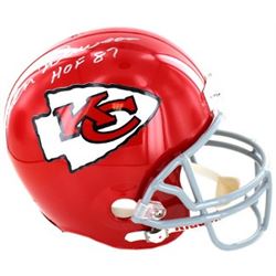Len Dawson Signed Kansas City Chiefs TB Full Size Replica Helmet HOF 87