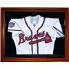 Image 1 : Baseball Jersey Deluxe Half Display Case Wood