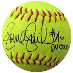 Jennie Finch Signed Official 12 Inch Yellow Rhino Softball 04 Gold (Team USA Olympics Photo)