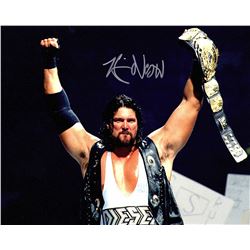 Kevin Nash "Diesel" Signed WWE Wrestling Holding Belt 8X10 Photo