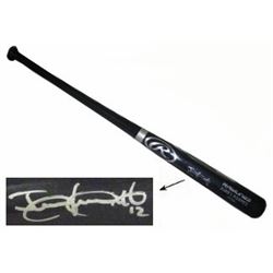 Juan Lagares Signed Rawlings Black Big Stick Name Engraved Bat #12 (New York Mets)