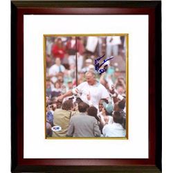Don Shula Signed Miami Dolphins Carryoff 8X10 Photo Custom Framed 325 (Wins)- PSA Hologram