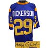 Image 1 : Eric Dickerson Signed Los Angeles Rams Blue TB Prostyle Jersey HOF 99 (On #9)