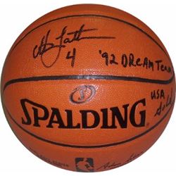 Christian Laettner Signed Indoor/Outdoor Basketball Dual '92 Dream Team & USA Gold- Steiner Hologram