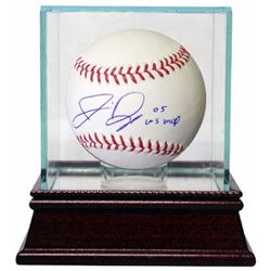 Jermaine Dye Signed Official Major League Baseball 05 WS MVP W/ Glass Case (Chicago White Sox)