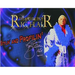Ric Flair Signed Wrestling 'Stylin And Profilin' 16X20 Photo W/16X