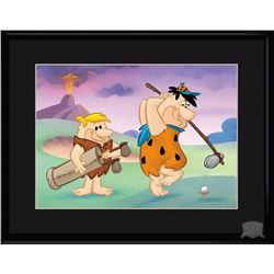 Fred And Barney Golfing 11X14 Lithograph