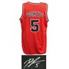 Image 1 : Bobby Portis Signed Red Custom Basketball Jersey