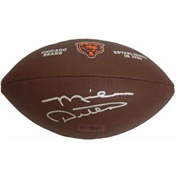 Mike Ditka Signed Chicago Bears Full Size Logo Wilson Football