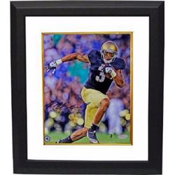Michael Floyd Signed Notre Dame Fighting Irish 8X10 Photo Custom Framed- Steiner Hologram