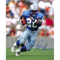 Barry Sanders Signed Detroit Lions Running Action 8X10 Photo