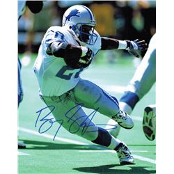 Barry Sanders Signed Detroit Lions Action Running Cut 8X10 Photo