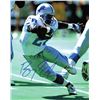 Image 1 : Barry Sanders Signed Detroit Lions Action Running Cut 8X10 Photo