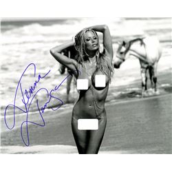 Jenna Jameson Signed Full Frontal Nude B&W Pose 8X10 Photo