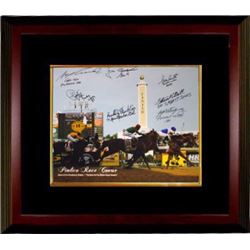 Funny Cide Signed Preakness Stakes Winners Pimlico Race Course Horse Racing 16X20 Photo Custom Frame