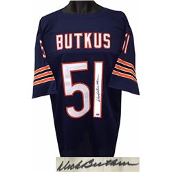 Dick Butkus Signed Chicago Bears Navy TB Prostyle Jersey- Mounted Hologram