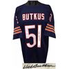 Image 1 : Dick Butkus Signed Chicago Bears Navy TB Prostyle Jersey- Mounted Hologram
